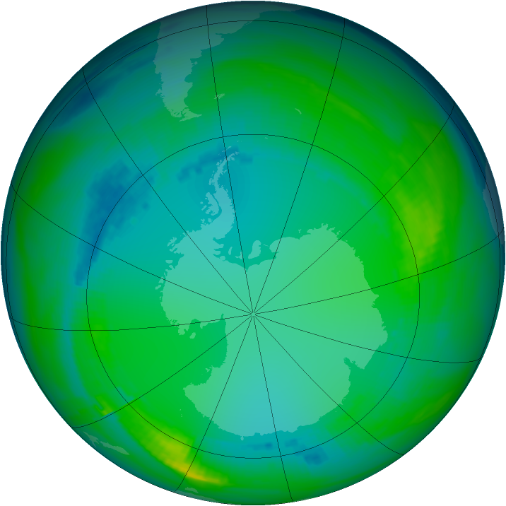 Ozone Map 1986-07-24
